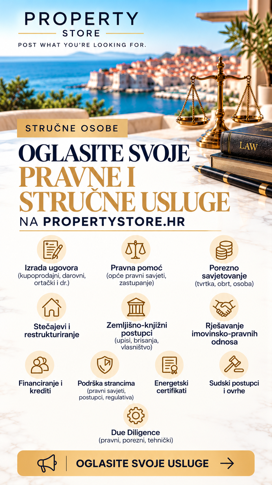 Veröffentlichte Rechtsdienstleistungen für Immobilien